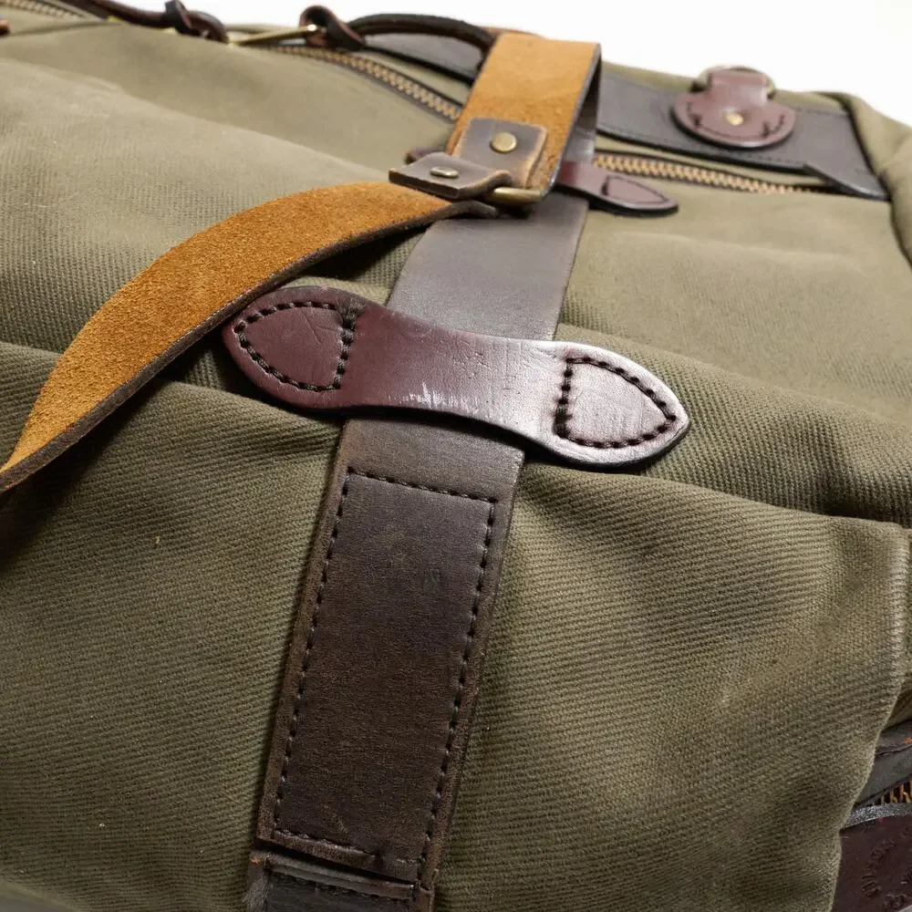 Filson Large Pullman Travel Bag Otter Green Made in USA Rugged Twill Duffel